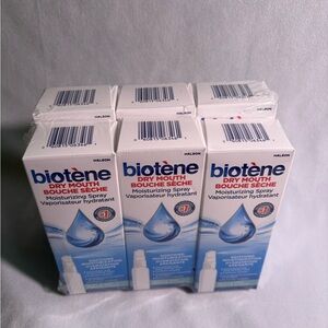 Biotene Dry Mouth Moisturizing Spray Pack of 6 Brand New 44ml Gentle Mint